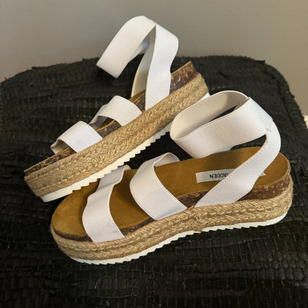 Women's Steve Madden Jaklin Sandal - White - Size 8